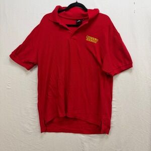 Access Waffle House Red Polo Shirt Mens XL Short Sleeve Embroidered Logo Pique
